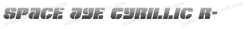 Space Age Cyrillic R字体转换